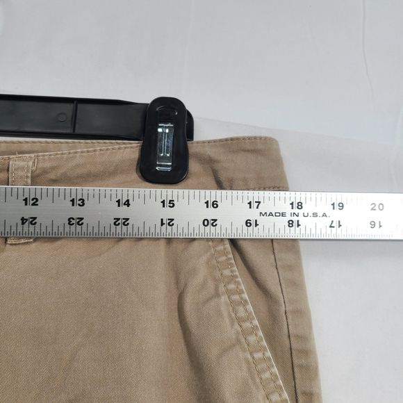 Asos Men Pants Chino Beige Cotton Blend Bootcut Straight Leg Work Career 34X30 - Picture 8 of 11